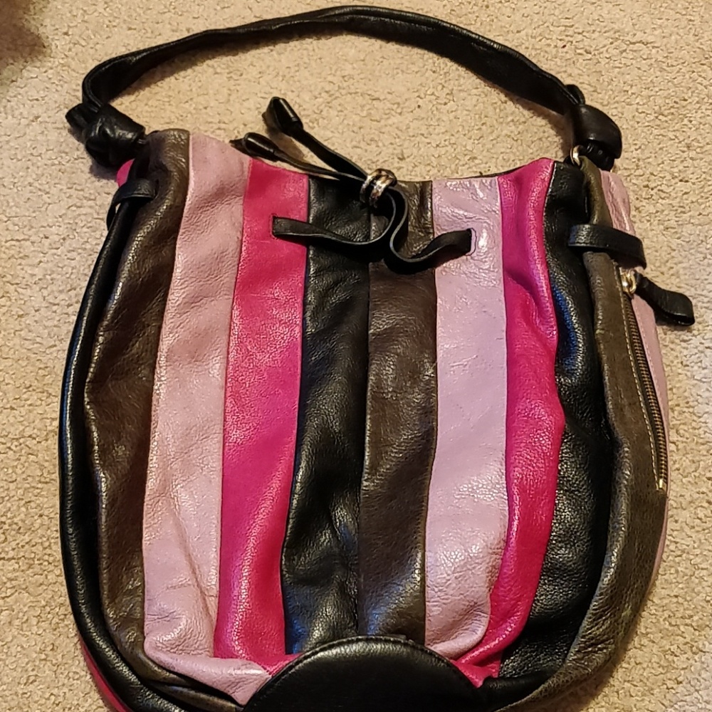 * Elliott Lucca Leather Drawstring Bag